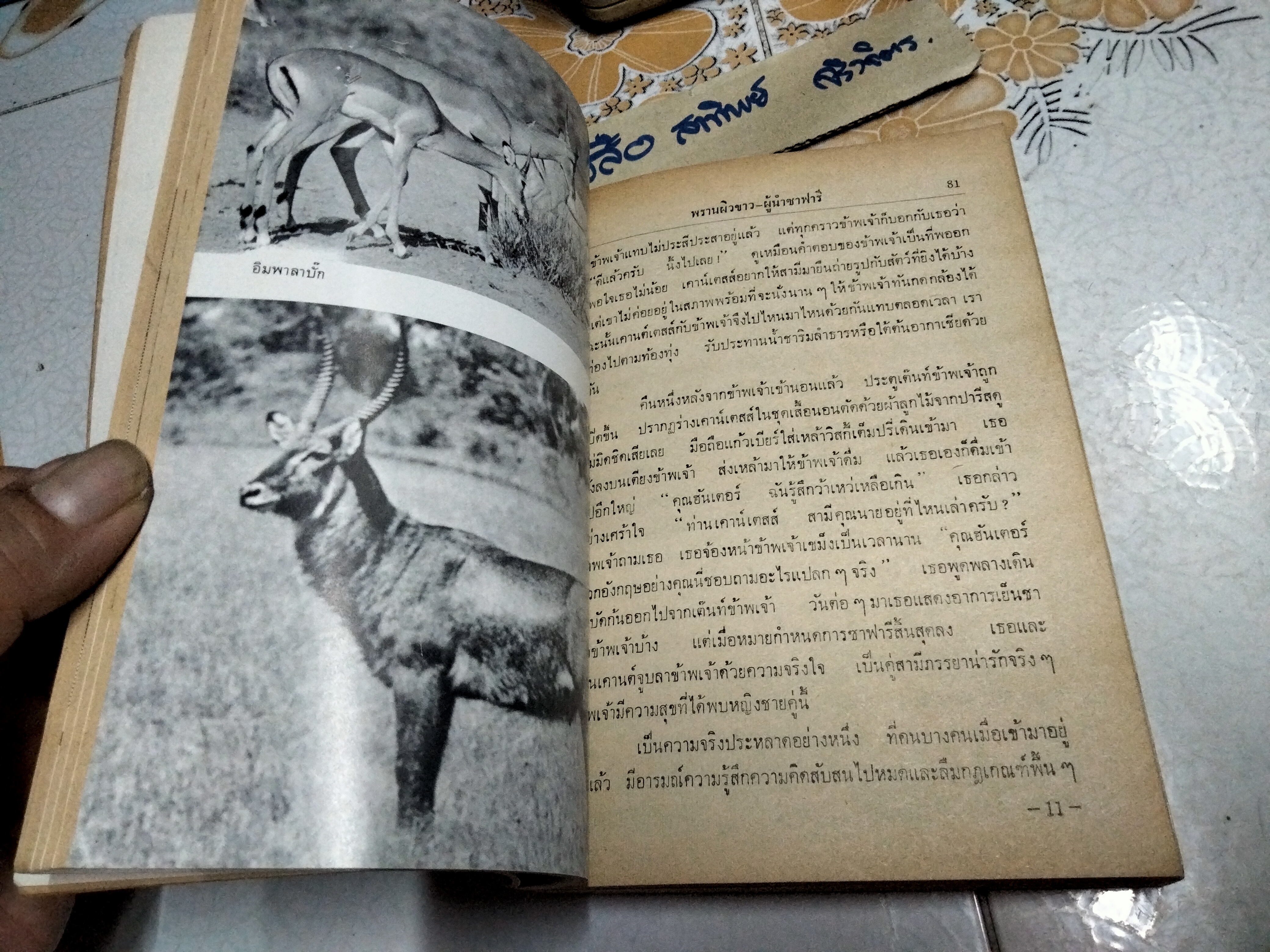 พรานผิวขาว ผู้นำซาฟารี โดย เจ.เอ.ฮันเตอร์ ถอดความโดยไพโรจน์ พันธุมจินดา สำนักพิมพ์ปณิธาน จัดพิมพ์ **สินค้าหมด**