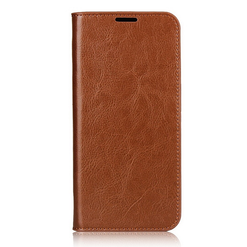 Case Samsung Galaxy A42 5G #เคสฝาพับแบบกระเป๋าสตางค์คุณภาพดี Crazy Horse Genuine Leather Cover