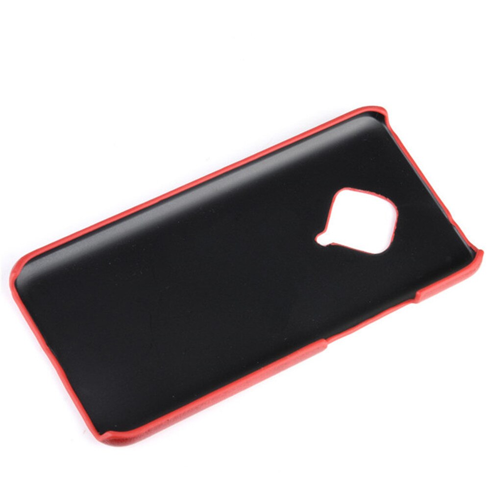 Case Vivo S1 Pro #เคสฝาหลังพลาสติกแข็งเคลือบหนัง PU ลายผิวลิ้นจี่ Litchi Skin Leather Coated