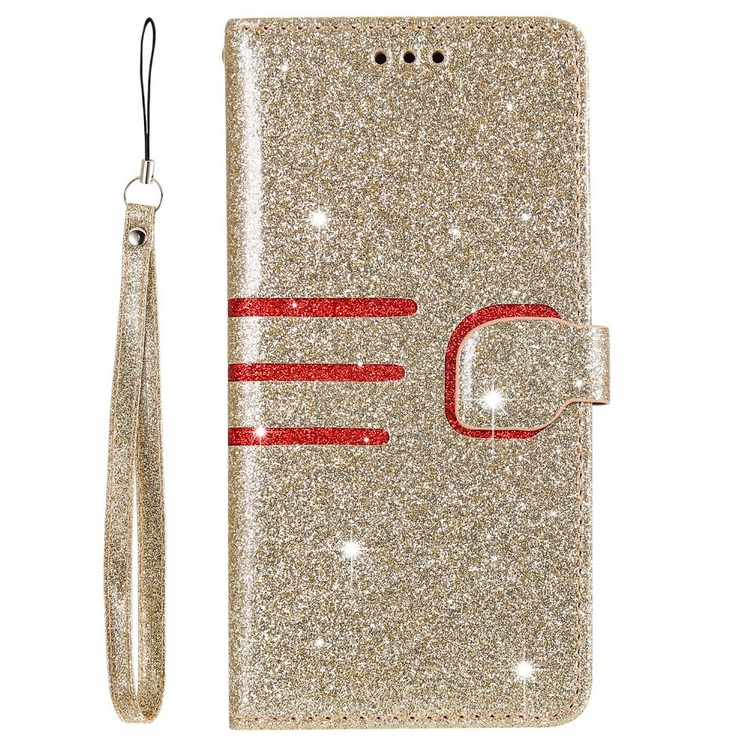 Case Samsung Galaxy A10 #เคสฝาพับหนัง PU ผิวเคลือบผงแวววาว Glitter Powder Coated Wallet