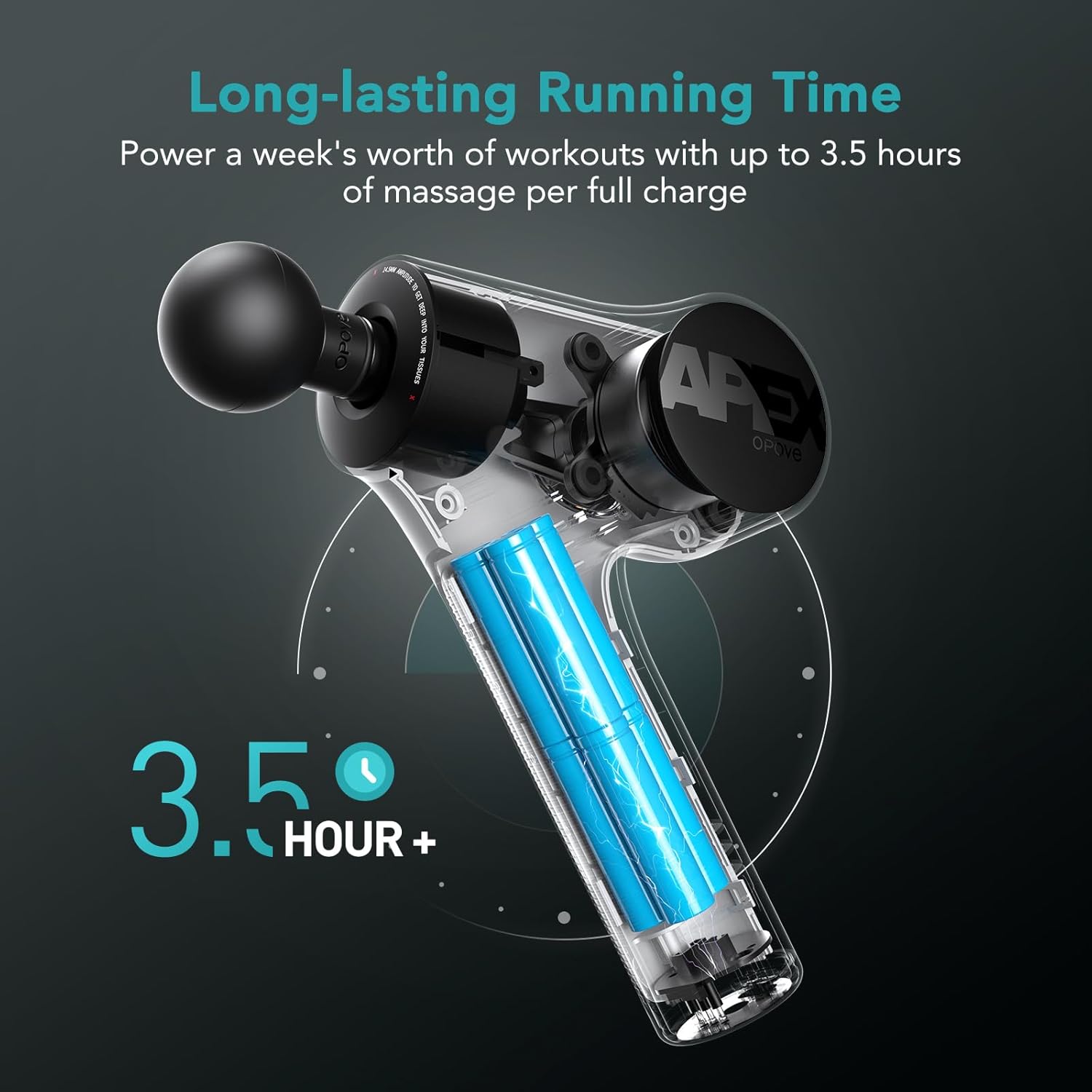 (Opove) Apex Massage Gun Black or Silver ปืนนวดเอเพ็กซ์ สำหรับนักกีฬา ออกกำลังกาย
