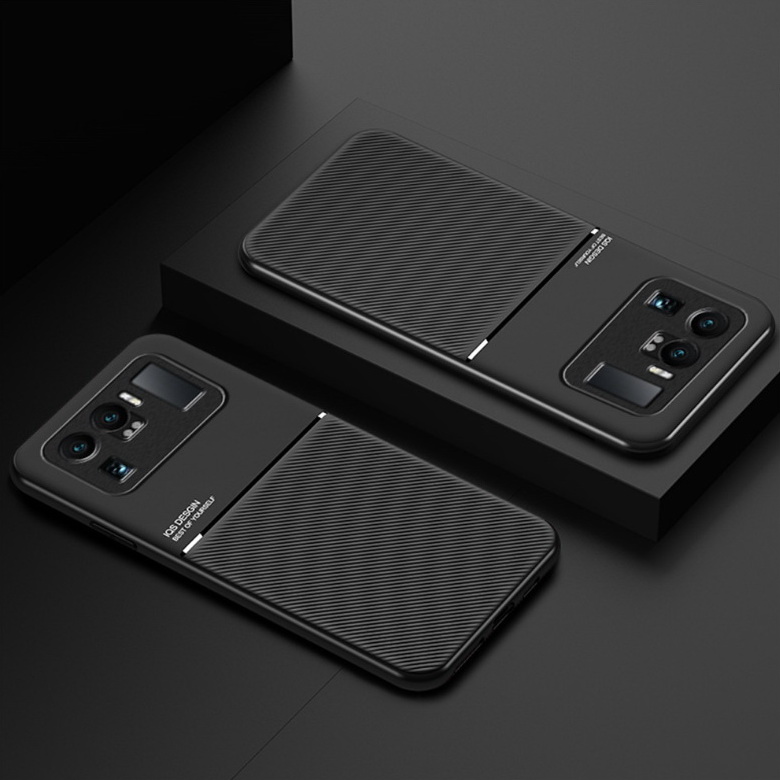 เคส Xiaomi Mi 11 Ultra #เคสแบบฝาหลัง TPU เคลือบหนัง PU สไตล์ธุรกิจที่เรียบง่ายมีแผ่นเหล็กในตัว Minimalist Business Style Leather Coated TPU Built-in metal magnetic plate