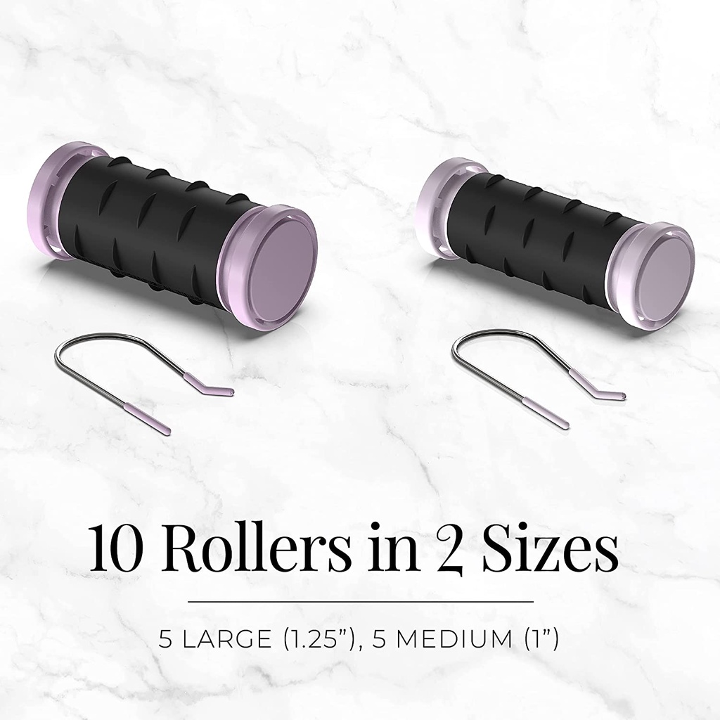 (Remington) Compact hot Roller Set for Create Long Lasting Volume and Hair Curls โรลม้วนผมลอน โรลม้วนผม 10ชิ้น แบบร้อน