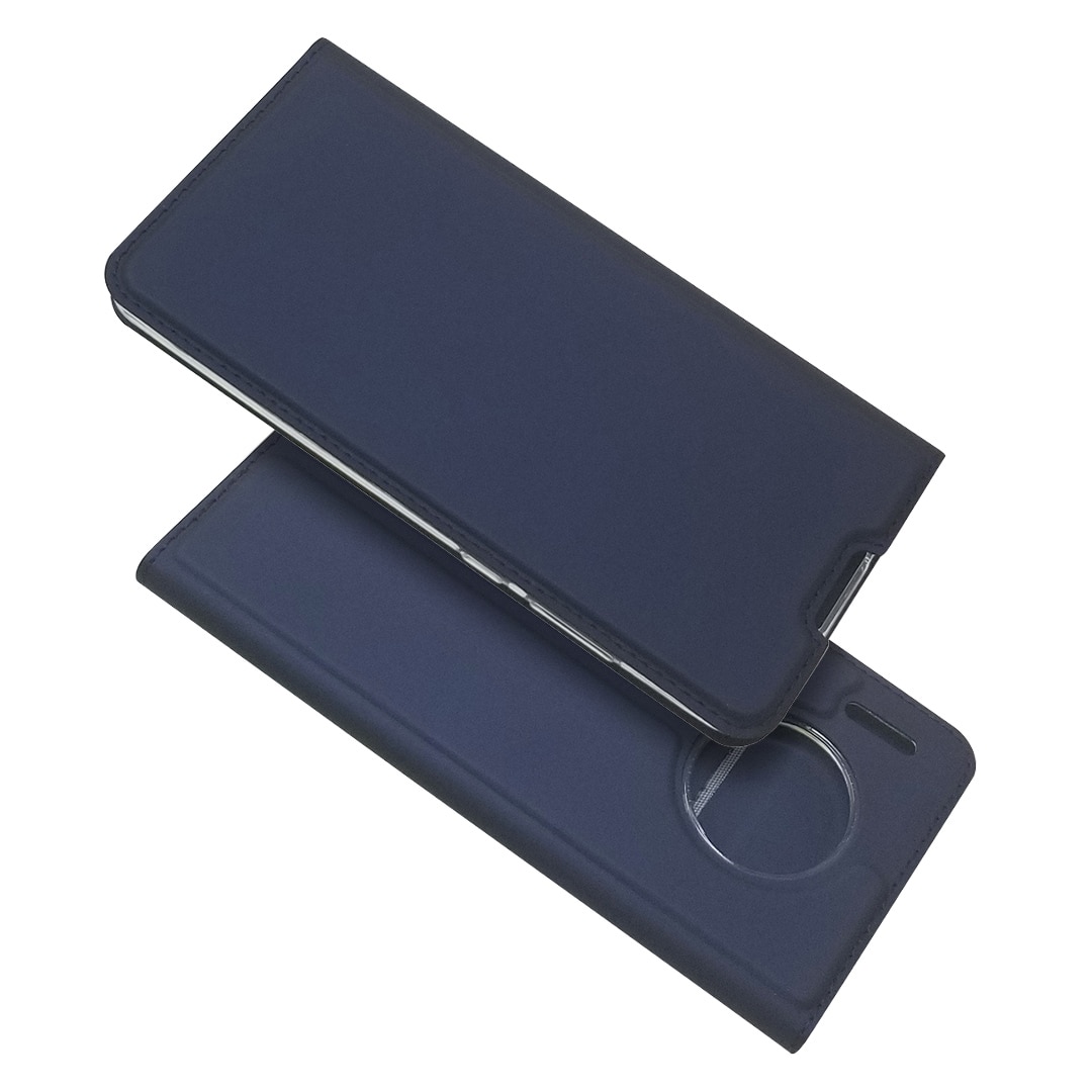 Case Huawei Mate 30 Pro #เคสฝาพับหนัง PU Magnetic Adsorption Stand Leather Card Holder