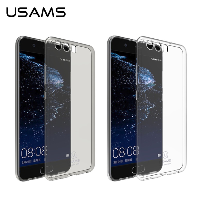เคส Huawei P10 #เคสฝาหลัง TPU USAMS Primary Color Series แบบโปร่งใส