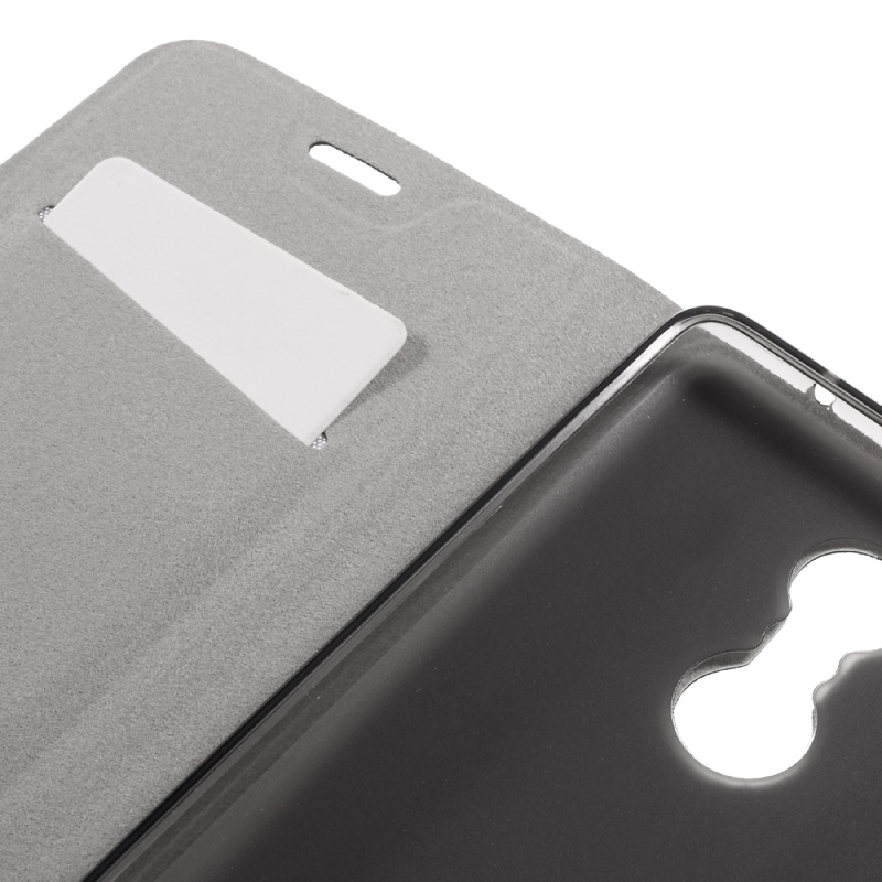 Case Lenovo K6 Note เคสฝาพับปกเสริมแผ่นเหล็ก Cross Texture Leather สวยงามทันสมัย