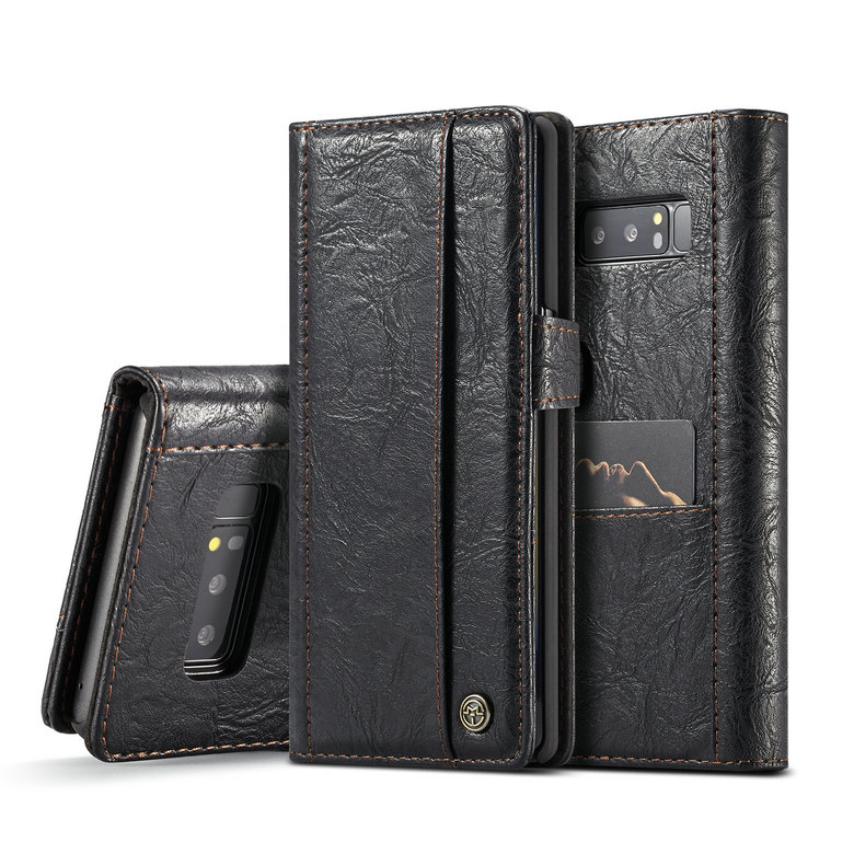 Case Samsung Galaxy Note 8 SM-N950 #เคสฝาพับสไตล์วินเทจ CASEME Vintage Style Card Holder PU Leather