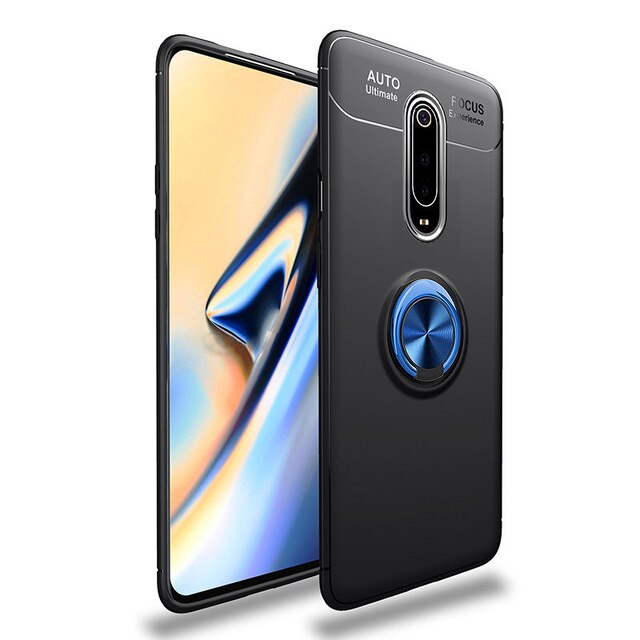 Case Xiaomi Mi 9T #เคสฝาหลัง TPU Finger Ring Kickstand (แผ่นโลหะแบบ Built-in)