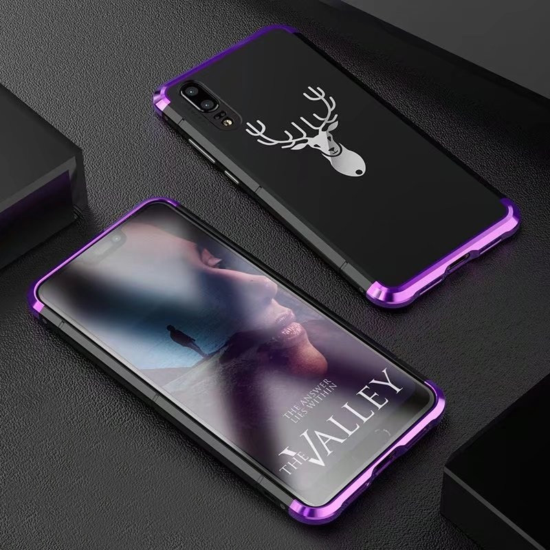 เคส Huawei P20 Pro #เคสกรอบโลหะกันชน Guardian Series Metal Bumper Frame Plastic Case