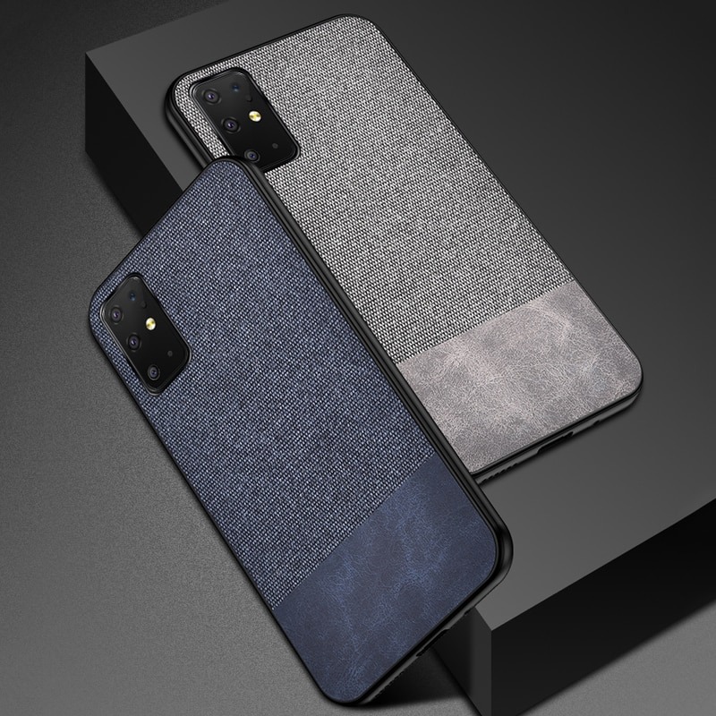 Case Samsung Galaxy Note 20 / Note 20 5G #เคสฝาหลังรูปแบบ Cloth Texture PU Leather + TPU
