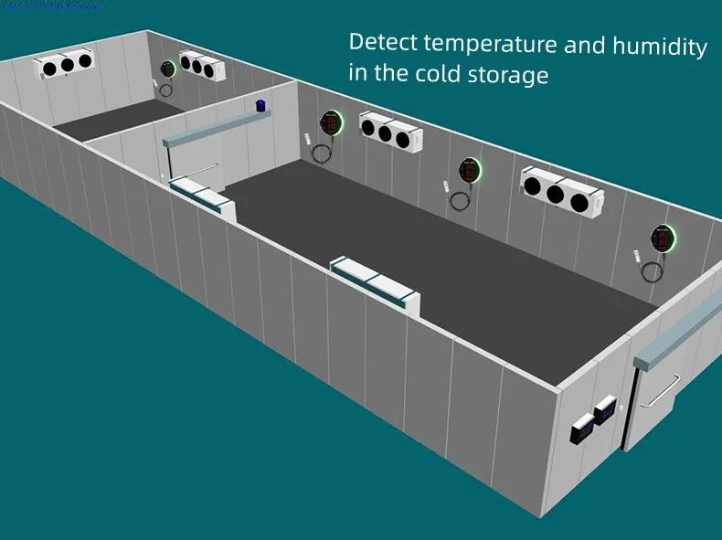 ตัววัดอุณหภูมิ Outdoor Temperature Humidity Meter with LCD Display Alarm 3M