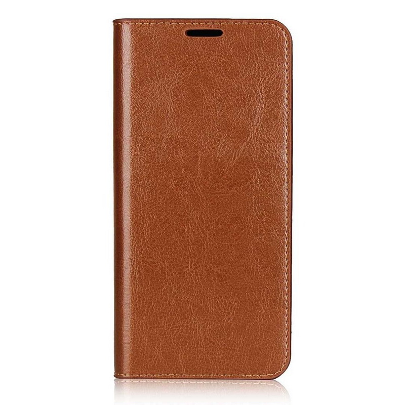Case Xiaomi Mi Note 10 Pro #เคสฝาพับหนังแท้แบบกระเป๋าสตางค์คุณภาพดี Crazy Horse Genuine Leather Cover