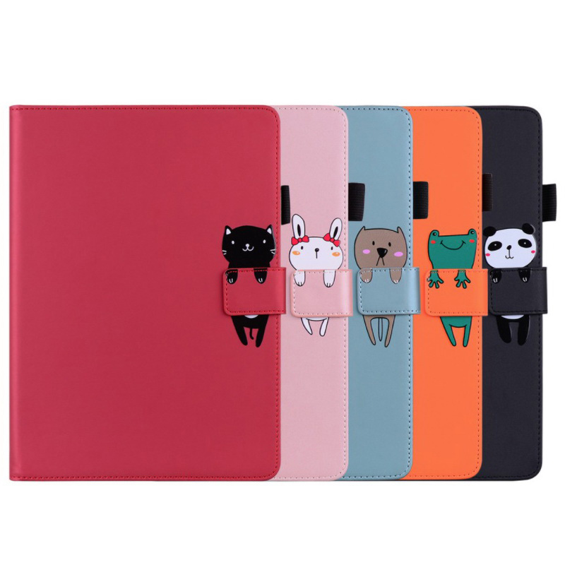 เคส Samsung Galaxy Tab A 10.5 (2018) T590 T595 #เคสฝาพับหนัง PU ลายการ์ตูน Fashion Cartoon Animals Flip Case Texture Leather Wallet