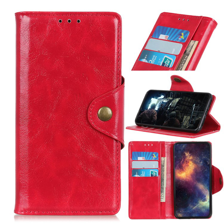 Case Samsung Galaxy A20s แบบกระเป๋าสตางค์หนัง PU Textured PU Leather Wallet