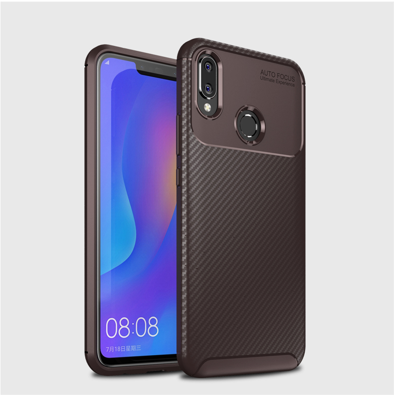 เคส Huawei nova 3 #เคสฝาหลังนิ่ม Beetle ซีรีส์คาร์บอนไฟเบอร์ TPU