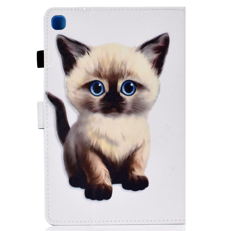 เคส Samsung Galaxy Tab S6 Lite 10.4 SM-P610 P615 P617 #เคสฝาพับหนัง PU พิมพ์ลาย Pattern Printing PU Leather Flip
