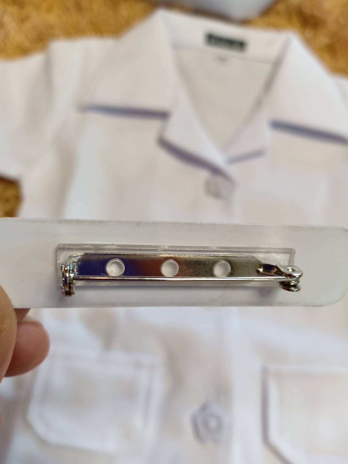 ชุดพยาบาลเด็ก กระดุมดอกไม้