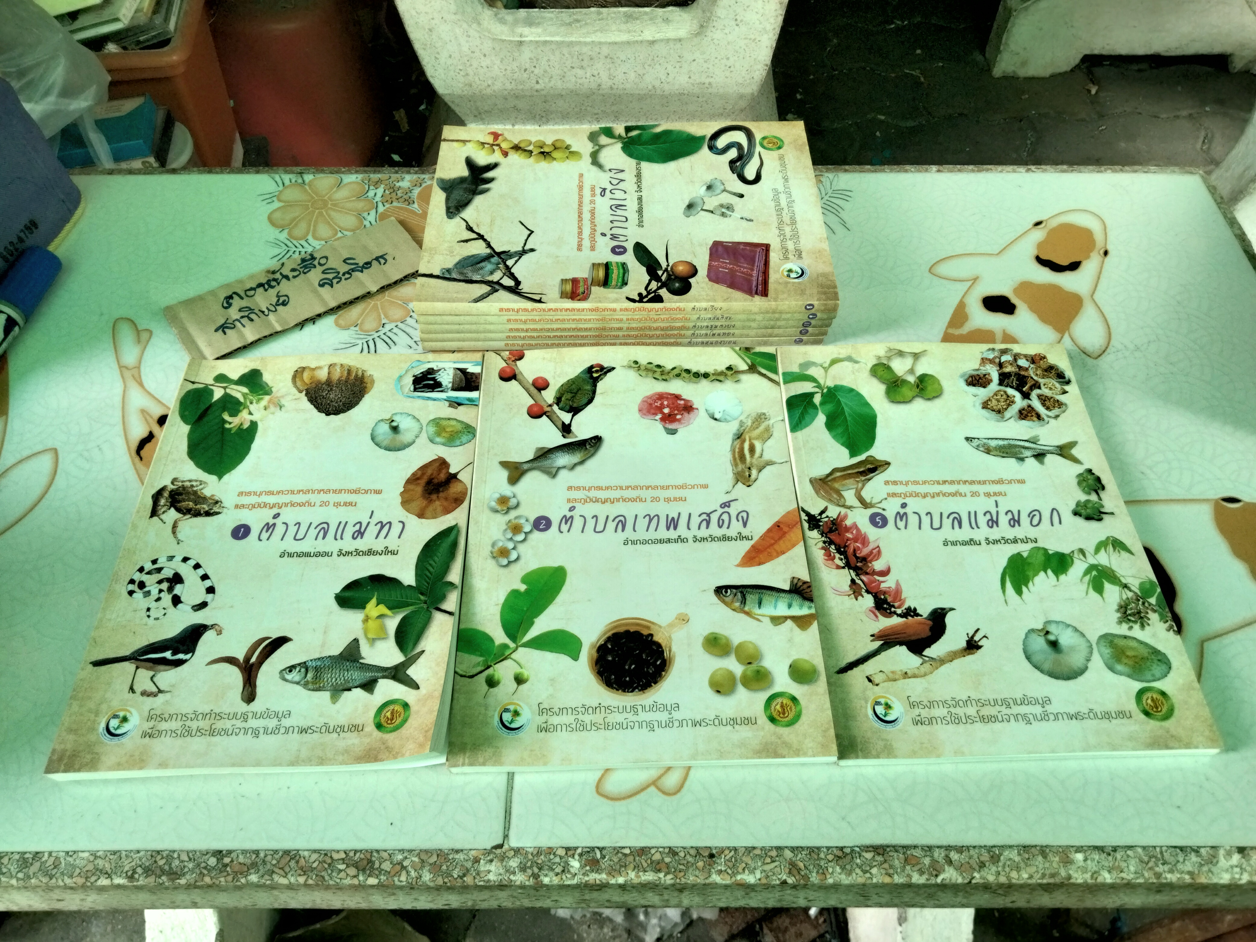 สารานุกรมความหลากหลายทางชีวภาพและภูมิปัญญาท้องถิ่น 20 ชุมชน (มีแค่ 8 เล่ม จาก 20 เล่ม/ชุด)