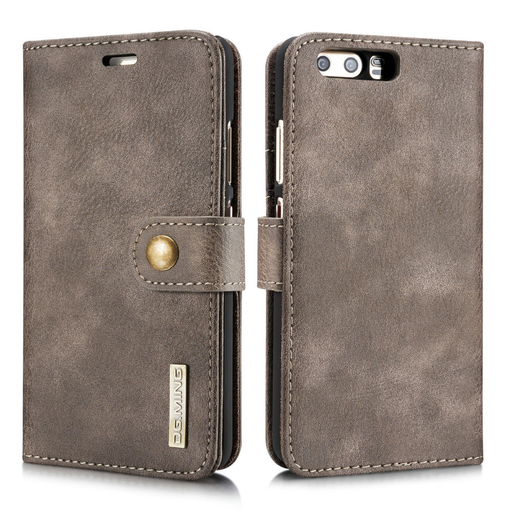 DG.MING เคส Huawei P10 Plus หนังฝาพับสไตล์กระเป๋าสตางค์แบบแยกส่วน 2 ใน 1