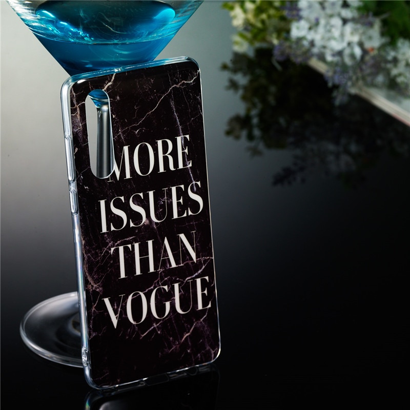 Case Huawei P30 #เคสฝาหลังนิ่มลายหินอ่อน Marble Pattern IMD TPU