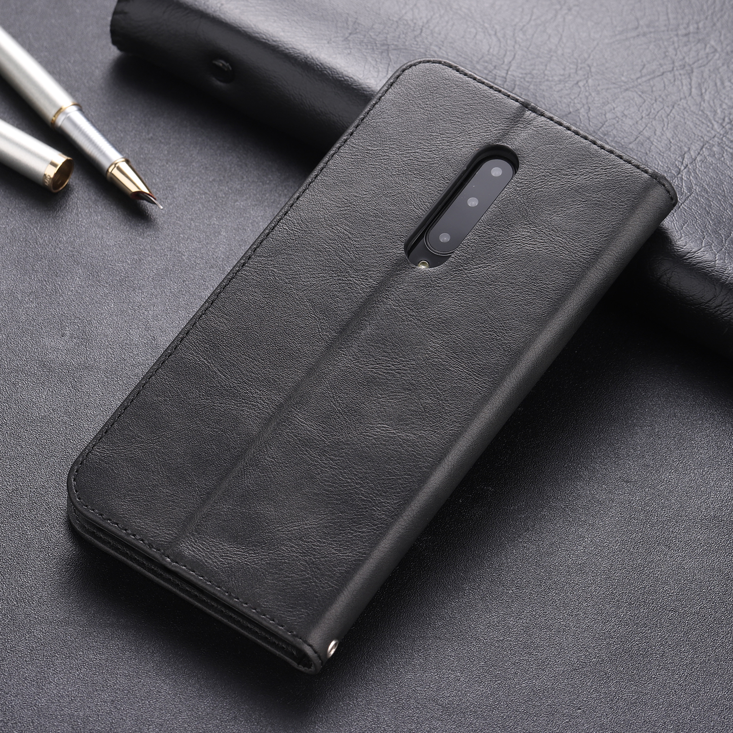 Case OnePlus 7 Pro #เคสฝาพับ AZNS หนัง PU สไตล์ Retro เคสคุณภาพดีราคาถูก