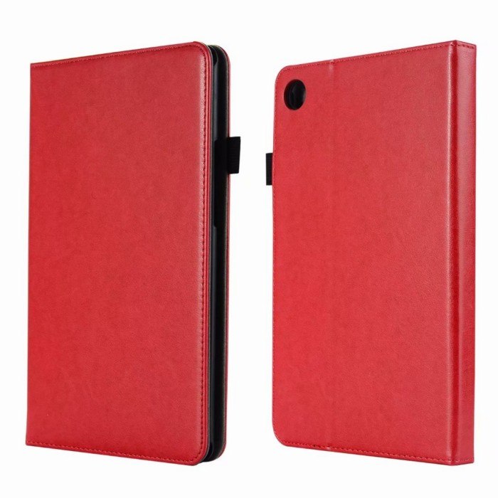 เคส Huawei MediaPad M5 (8.4 นิ้ว) #เคสฝาพับหนัง PU มีแถบคล้องมือ with Hand Strap