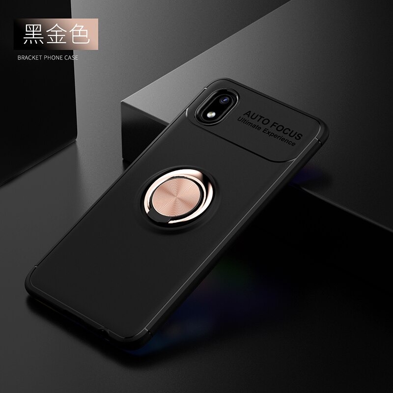 Case Samsung Galaxy A01 Core #เคสฝาหลัง TPU Finger Ring Kickstand (แผ่นโลหะแบบ Built-in)