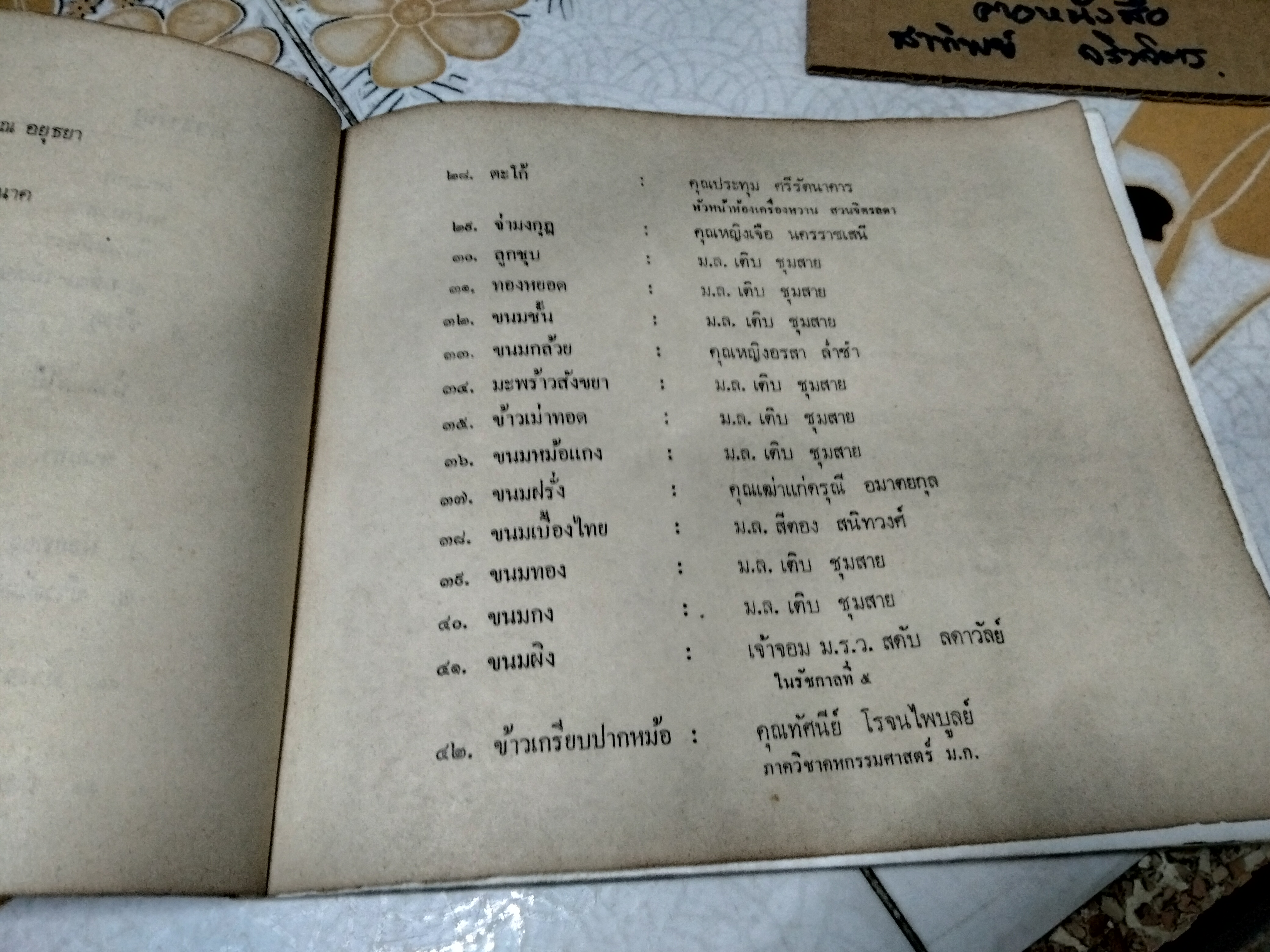 ตำรับขนมไทย โดยสายปัญญาสมาคม **สินค้าหมด**