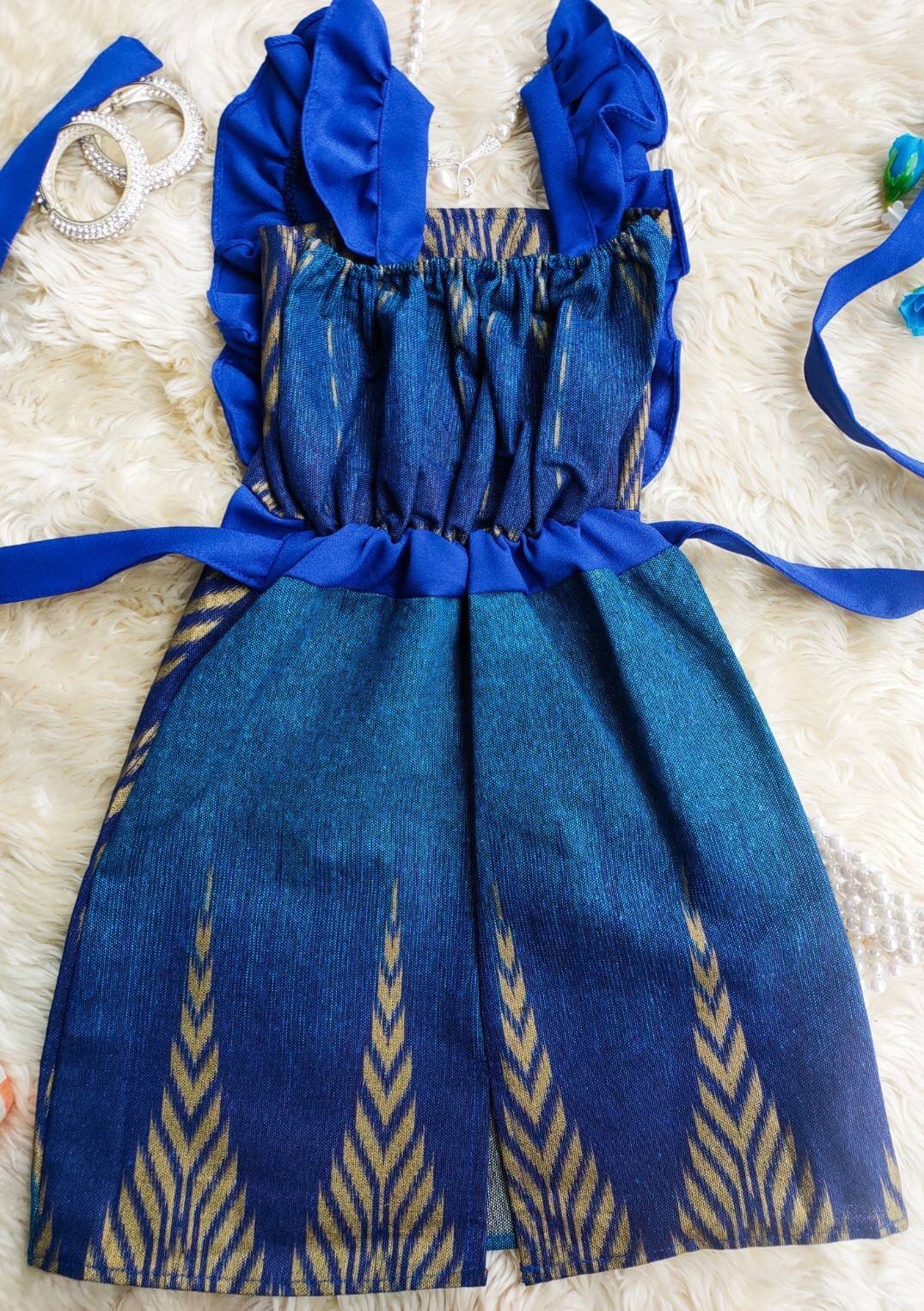 ชุดไทยเด็กหญิง เดรสผ้าไทย