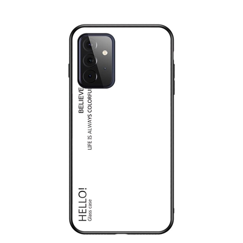 เคส Samsung Galaxy A52/A52 5G/A52s 5G #เคสฝาหลัง Gradient Color Glass + PC + TPU Hybrid Case