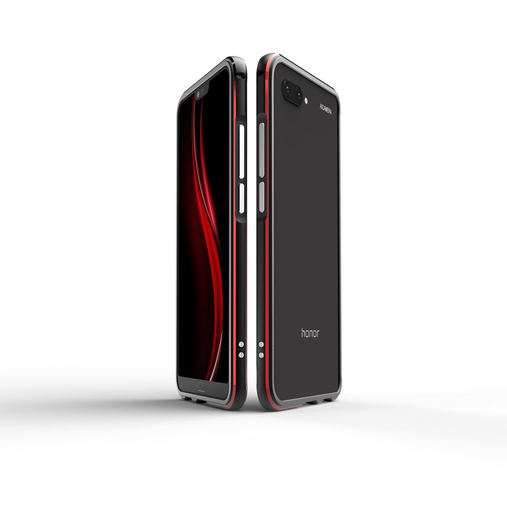 เคส Honor 10 #เคสขอบอลูมิเนียมชุบสกรูล็อค Screw Lock Electroplated Aluminium Alloy Bumper (ไม่มีแผ่นหลัง)