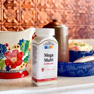 21st Century® Mega Multi for Women and Men 90 Tablets วิตามินและแร่ธาตุรวม