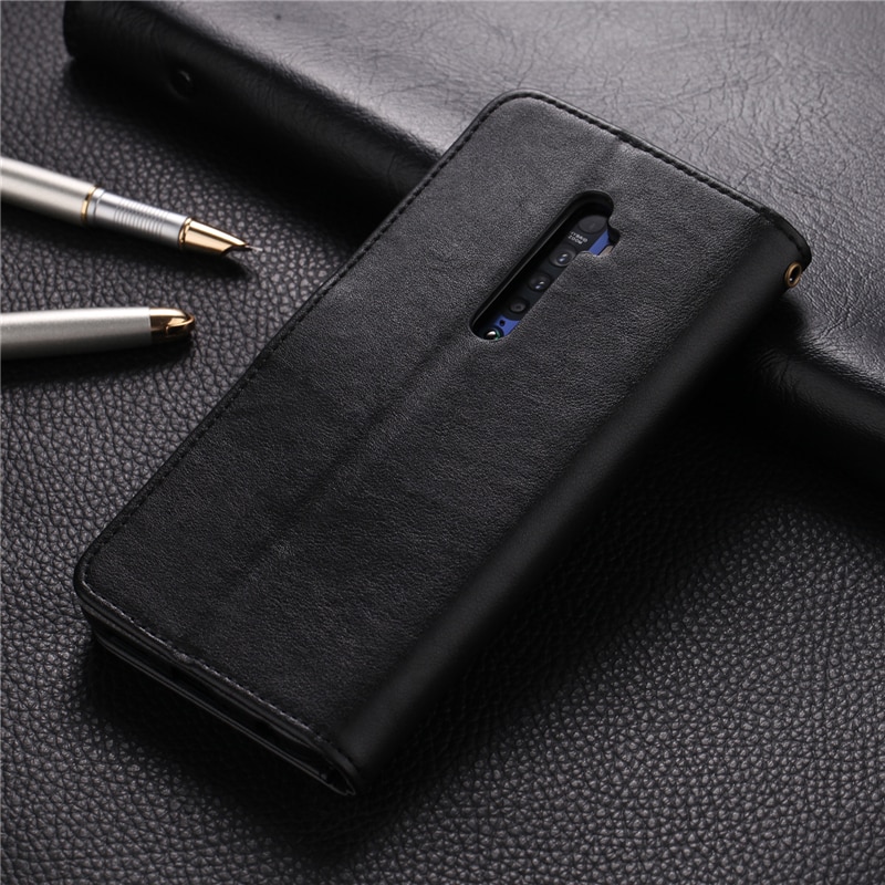 Case OPPO Reno 2 #เคสฝาพับหนัง PU มีช่องใส่บัตร AZNS Wallet Leather Stand Phone Cover
