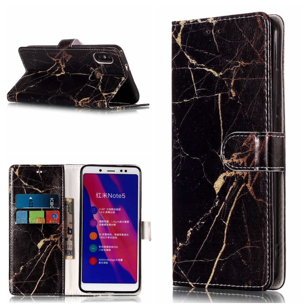 เคส Xiaomi Redmi Note 5 / Note 5 Pro #เคสฝาพับหนัง PU พิมพ์ลายแบบกระเป๋าสตางค์ Pattern Printing Wallet