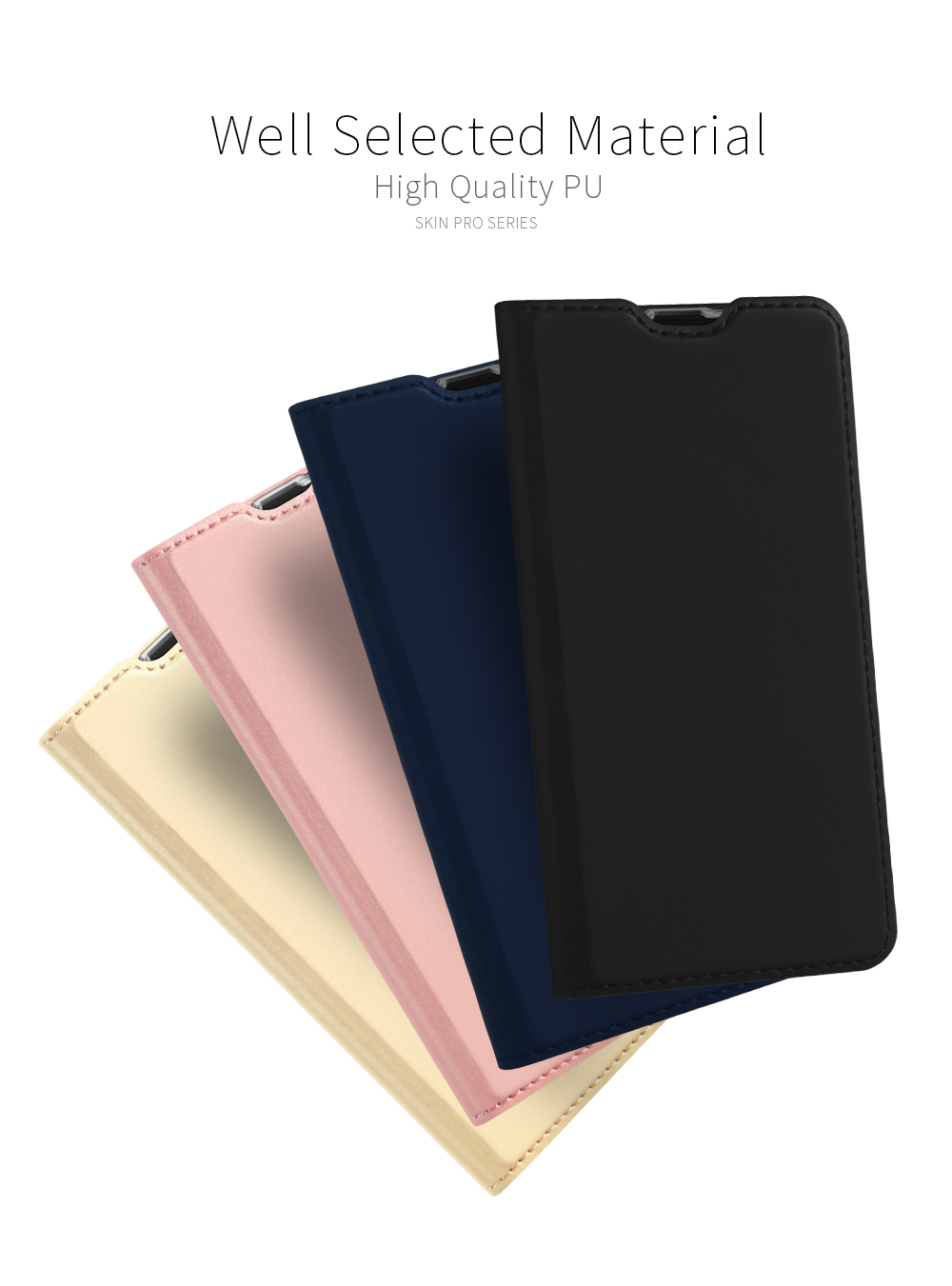 Case Huawei nova 4 #เคสฝาพับหนัง PU DUX DUCIS Skin Pro Series Auto-absorbed PU Leather คุณภาพดี