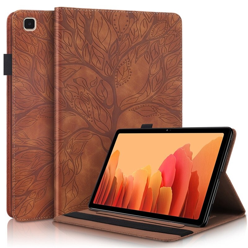 Case Samsung Galaxy Tab A7 Lite 8.7" T220 T225 #เคสฝาพับหนัง PU ลายต้นไม้ Life Tree Print Leather Stand Smart Case Cover