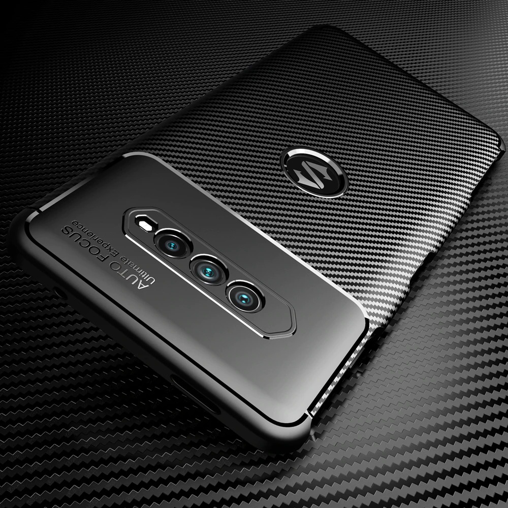 Case Xiaomi Black Shark 4 #เคสฝาหลังนิ่ม Carbon Fiber Anti-drop TPU Protection