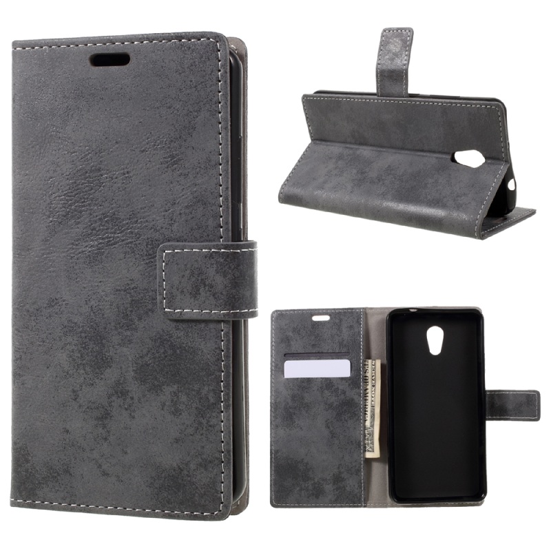เคส Lenovo P2 แบบกระเป๋าสตางค์หนัง PU คุณภาพดีสไตล์คลาสสิก สีสันสวยงาม