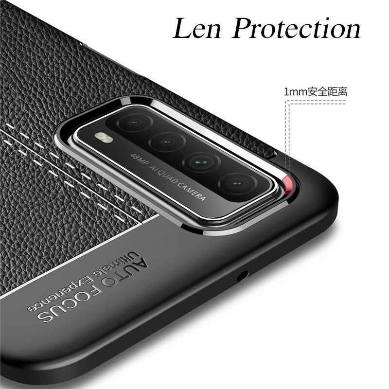 Case Huawei Y7a #เคสฝาหลัง TPU ผิวลิ้นจี่ช่วยป้องกันลายนิ้วมือและกันลื่นได้ดี
