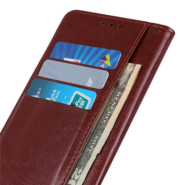 เคส Huawei nova 6 #เคสฝาพับหนัง PU แบบกระเป๋าสตางค์ Glossy PU Leather Wallet