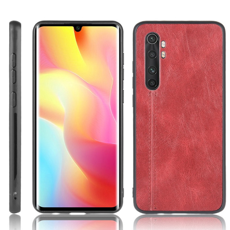 เคส Xiaomi Mi Note 10 Lite #เคสฝาหลังเคลือบหนัง Soft PU Leather texture Design ,Luxury AND Fashion