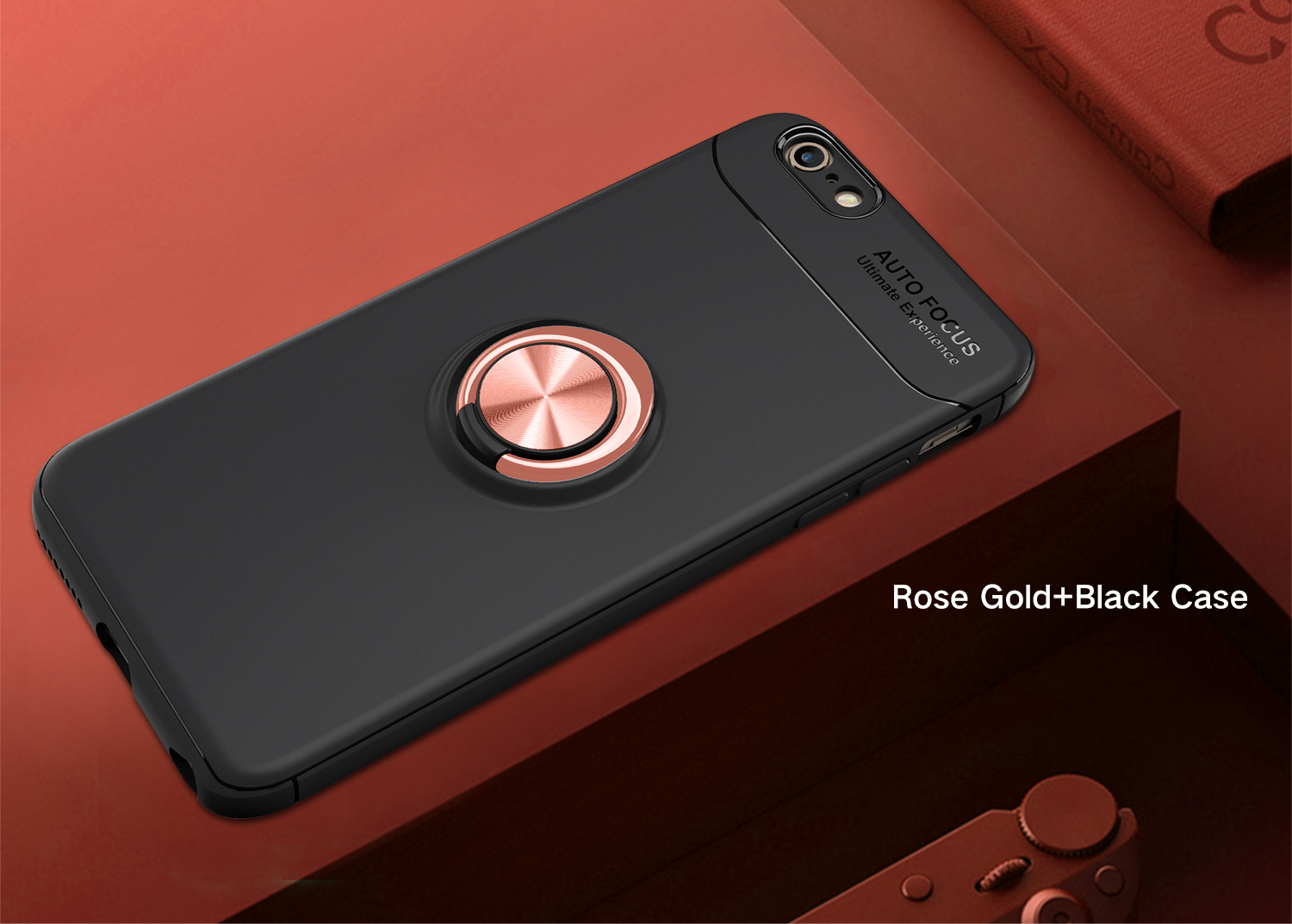 เคส iPhone 6s Plus / 6 Plus 5.5-inch TPU #เคสฝาหลังมีแหวนสวมนิ้ว Finger Ring Kickstand (Built-in แผ่นโลหะ)
