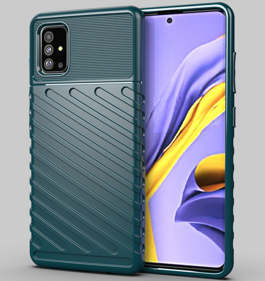 เคส Samsung Galaxy Note 10 Lite #เคสฝาหลัง TPU อ่อน Thunder Series Twill Texture Soft TPU