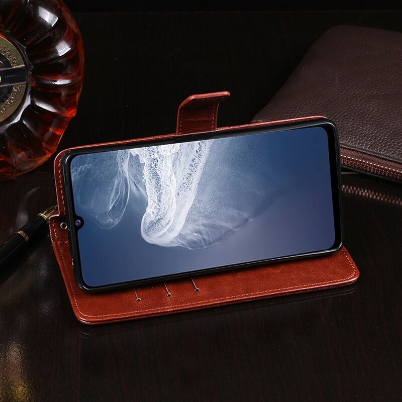 Case Vivo V20 SE #เคสฝาพับแบบกระเป๋าสตางค์หนัง PU ผิวหนังม้า Crazy Horse