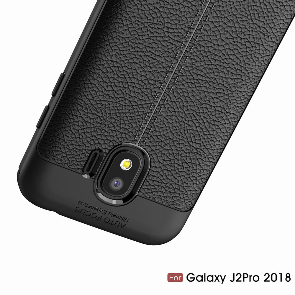 Case Samsung Galaxy J2 Pro 2018 #เคสฝาหลัง TPU นิ่มผิวลิ้นจี่ช่วยป้องกันลายนิ้วมือและกันลื่นได้ดี