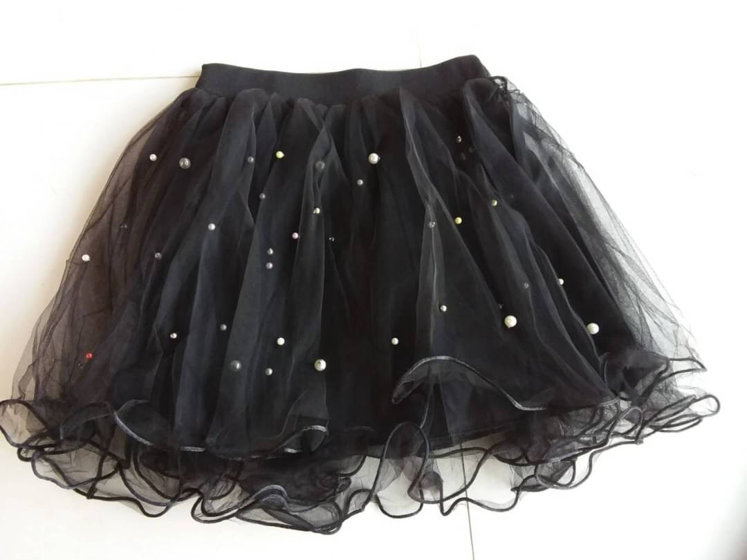 กระโปรงเด็ก ฟรุ้งฟริ้งติดมุก