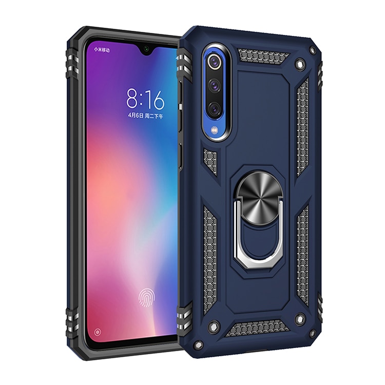 เคส Xiaomi Mi 9 SE #เคสฝาหลัง Hybrid TPU+PC มีแหวนสวมนิ้ว