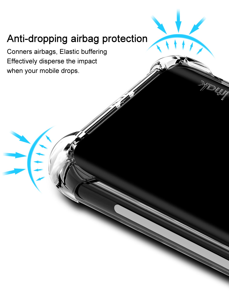 Case Huawei Y9 Prime 2019 #เคสฝาหลังIMAK Skin Feel Anti-drop TPU Case + ฟิล์มกันรอย Explosion-proof Screen Film
