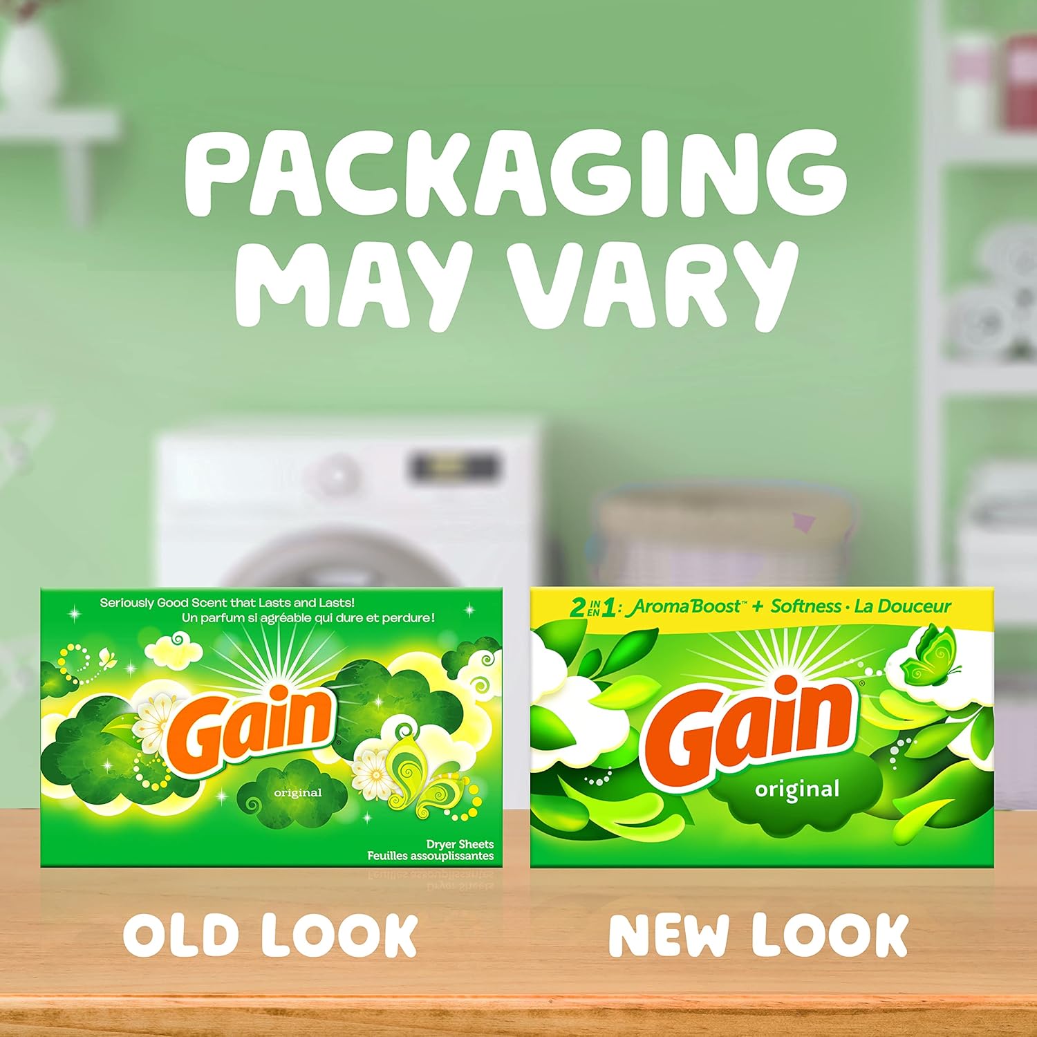 Gain® Dryer Sheets, Original Scent 240 Sheets แผ่นอบผ้า กลิ่นออริจินัล
