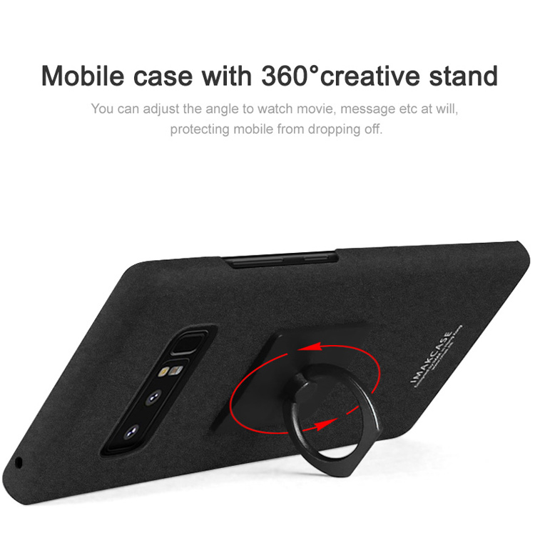 Case Samsung Galaxy Note 8 #เคสฝาหลัง IMAK Kickstand Matte Hard Case มีแหวนสวมนิ้วคุณภาพดีราคาถูก
